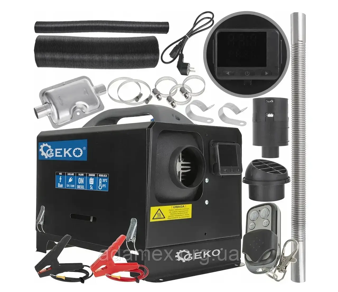 Автономний 8 кВт 12 В / 230 В WEBASTO дизельний опалювач GEKO G80456