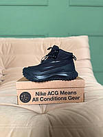 Чорні чоловічі кросівки Nike ACG Mountain Fly Gore-Tex Black Winter Fur х Найк 41