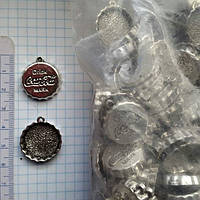 Метал. підвіска "Крихітка" срібло, 250 шт. в уп.