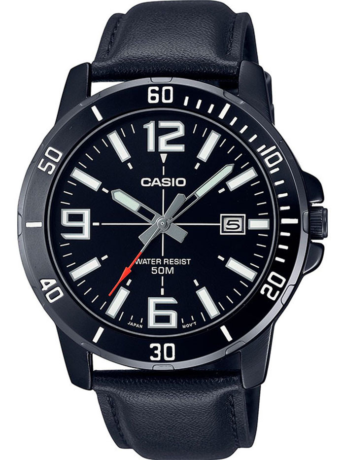 Чоловічі годинники Casio MTP-VD01BL-1B, фото 1