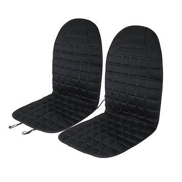 Накидка на два сидіння AIKESI 02 Black GB4706 з підігрівом від прикурювача 12 В для автомобіля