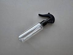 100 - 107 мл прозорий флакон круглий ПЕТ тара з чорним мінітригером 20/410