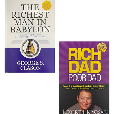 Комплект з 2 книг The Richest Man In Babylon. George S. Clayson + Rich Dad Poor Dad. Robert T. Kiyosaki