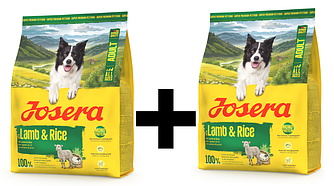 Акція 1+1! Сухий корм Josera Adult Lamb & Rice (Йозера Лем Енд Райс з ягням і рисом) 900г. + 900г.
