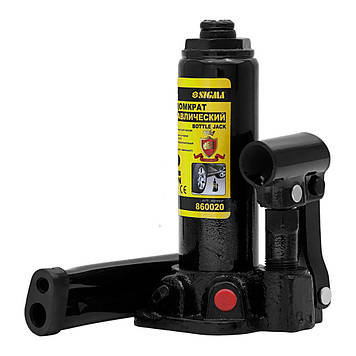 Домкрат гідравлічний пляшковий 2т H 181-345 мм SIGMA (6101021)