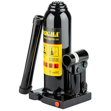 Домкрат гідравлічний пляшковий 5 т H 210-420 мм SIGMA (6101051)