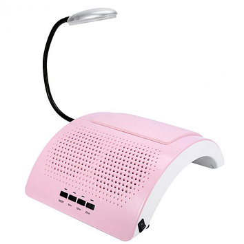 Витяжка манікюрна SalonHome T-Х8586 з двома витяжками та лампою-підсвіткою