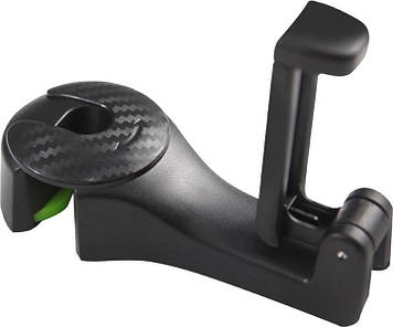 Кріплення для телефона Xiamen 2в1 і вішалка на підголівник Чорний (050547)