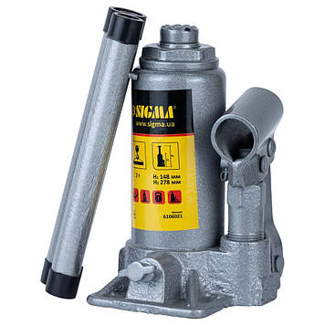 Домкрат гідравлічний пляшковий 2 т H 148-278м Standard SIGMA (6106021)