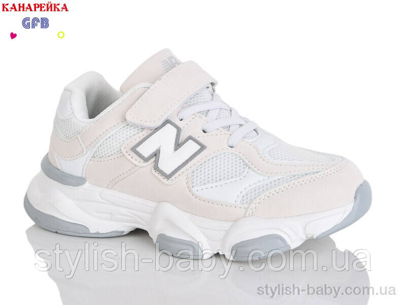 Дитяче взуття гуртом. Дитяче спортивне взуття 2026 бренда GFB — Канарейка для дівчаток (рр. з 32 по 37)