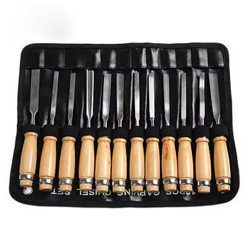 Набір стамесок Krachtige Kunliyaoi 12 шт Бежевий (hub_halj4d)