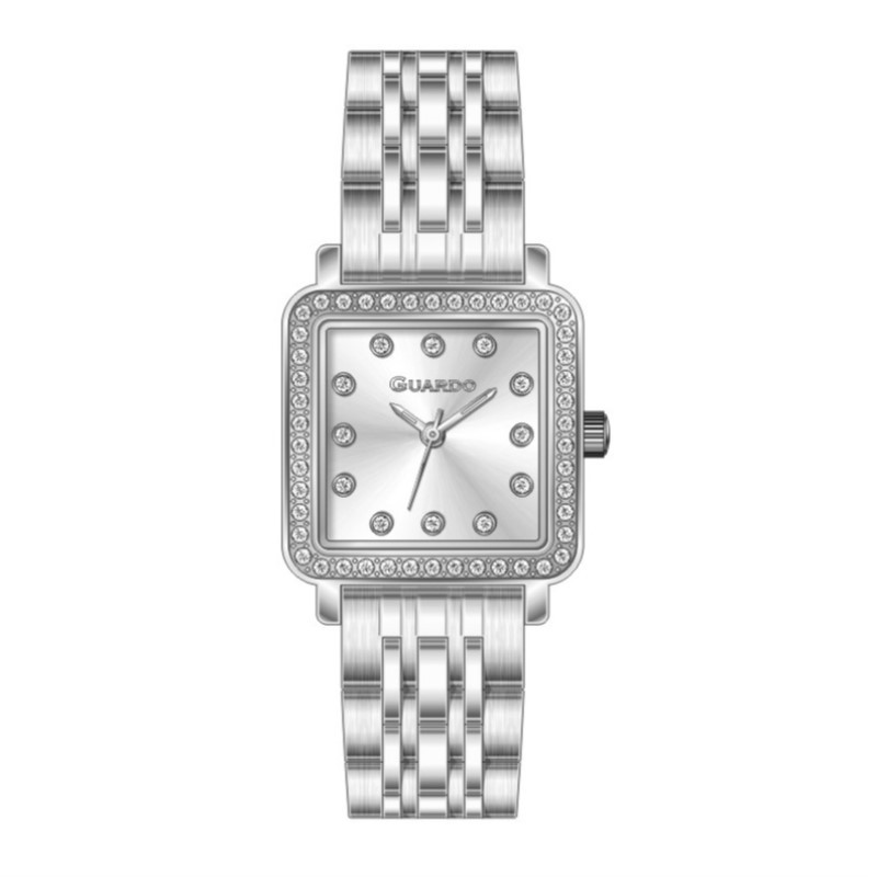 Жіночий наручний годинник Guardo 5897381 Сріблястий (012826-1 (m.SW), фото 1
