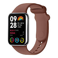 Ремінець змінний Xiaomi Mi Band 8 Pro Mi Band 9 Pro Redmi Watch 4 силіконовий колір Brown kalyna