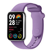 Ремінець змінний для Xiaomi Mi Band 8 Pro Mi Band 9 Pro Redmi Watch 4 силіконовий колір Lavender Purple kalyna