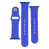 Ремінець для Apple Watch Band Silicone Two-Piece 38/40/41 mm Колір 44.Shiny Blue lamp