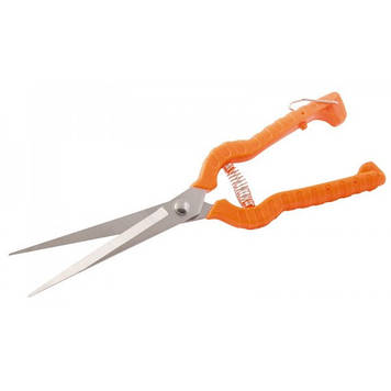 Секатор садовий MASTERTOOL виноградний 240 мм із пластиковими ручками лезо НЕРЖ 14-6115