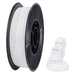 Філамент DSF PLA 1.75 мм, 0.75 кг, 250 м, Білий мармур