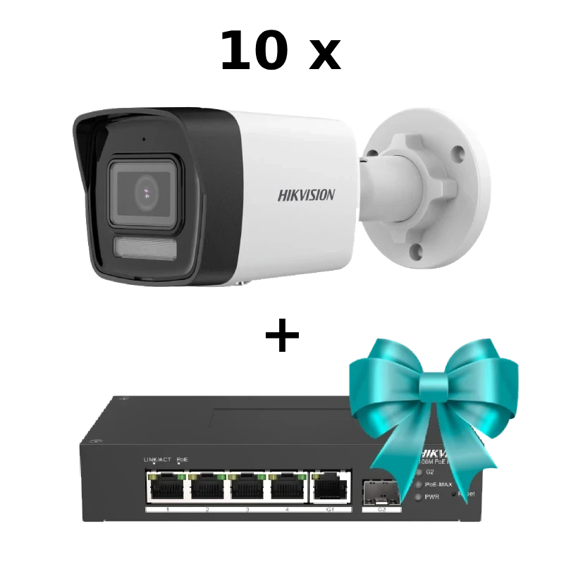 IP відеокамера Hikvision DS-2CD1043G2-IUF 4МП (4мм) із мікрофоном, фото 1