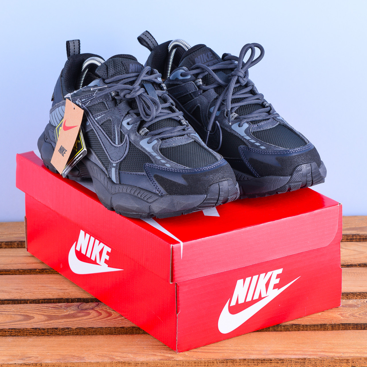 Зимові термо Кросівки Nike V2K GTX черевики колір графіт, фото 1