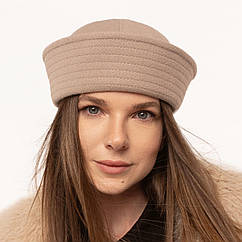 Морячка жіноча берет KENT&AVER кашемір беж 57-58