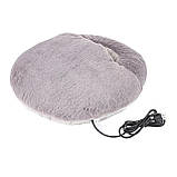 М'яка USB електрогрілка для ніг портативна, зі штучного хутра, з низьким енергоспоживанням, для дому та офісу, фото 5