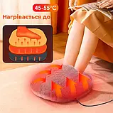 М'яка USB електрогрілка для ніг портативна, зі штучного хутра, з низьким енергоспоживанням, для дому та офісу, фото 4