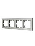 Рамка 4-тя горизонтальна LEZARD VESNA сіра (10 шт./120 шт.), фото 3