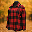 Сорочка жіноча тепла в червоно-черну клитинку oversize WOOLBOOK, фото 2