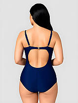 ОПТ Закритий купальник із сіткою Z.Five 75907 48-56 синій на 48 50 52 54 56 розмір, фото 3