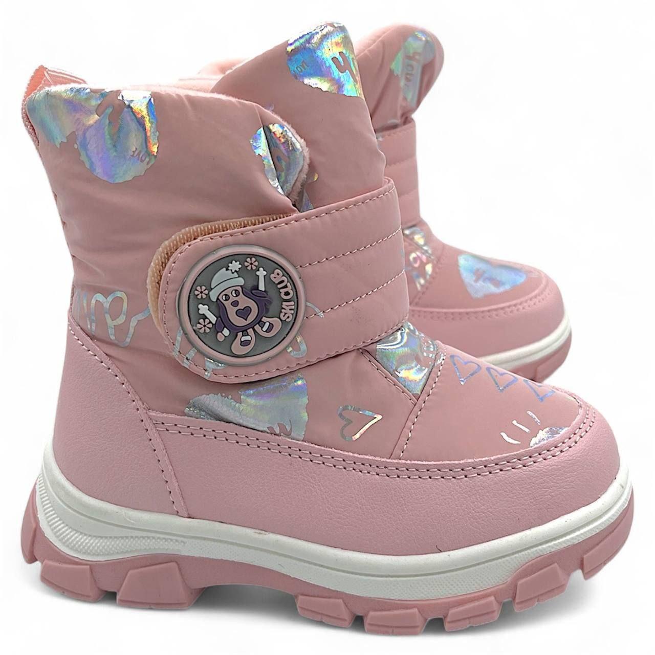 Дитячі зимові черевики для дівчинки Apawwa 24-28р, фото 1