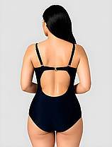 Закритий купальник із сіткою Z.Five 75907 чорний на 48 50 52 54 56 розмір, фото 2