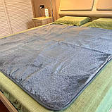 Електропростирадло з підігрівом 160x150 см USB живлення для дому та подорожей, фото 2