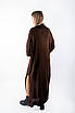 Плаття максі вʼязане з горловиною коричневе 102356 (2000000155791), фото 2