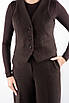 Костюм жіночий зі штанами та жилеткою коричневий 40351 (2000000156019), фото 4