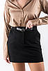 Спідниця-шорти з ременем чорна 81014 (2000000156255), фото 3
