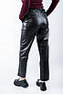 Штани на завʼязках екошкіра чорні 30013 (2000000156545), фото 3