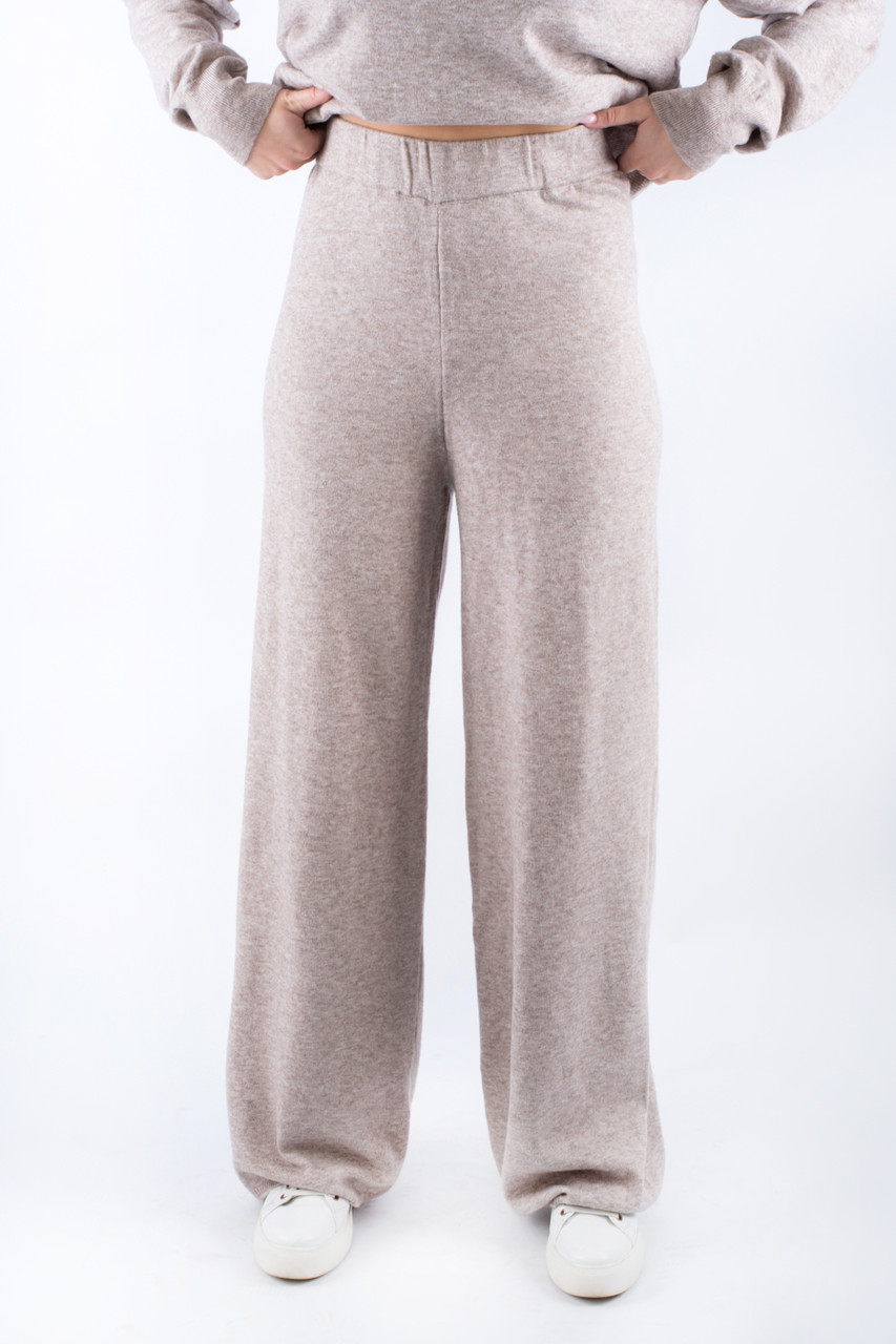 Штани палаццо вʼязані бежеві 70163 (2000000157085), фото 1