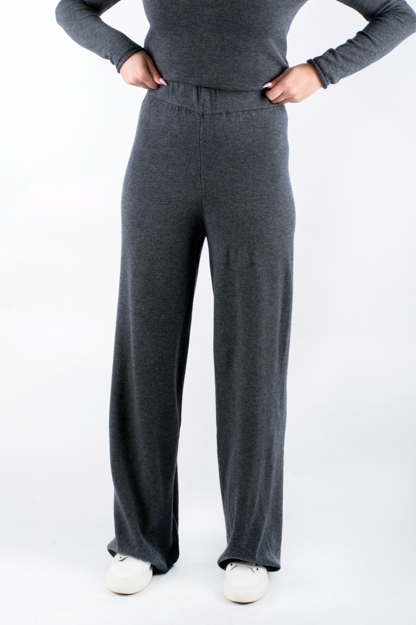 Штани палаццо вʼязані молочні 70163 (2000000157115), фото 1