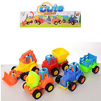 Набір інертний машинок 345-6A 10 см 4 шт/уп kalyna