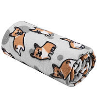 Плед Ardesto FleeСe Корги ART-0713-PB 130х160 см lamp