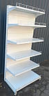 Торгові односторонні (пристінні) стелажі «Віко» 210х100 см., з бар'єрами, Б/у, фото 3