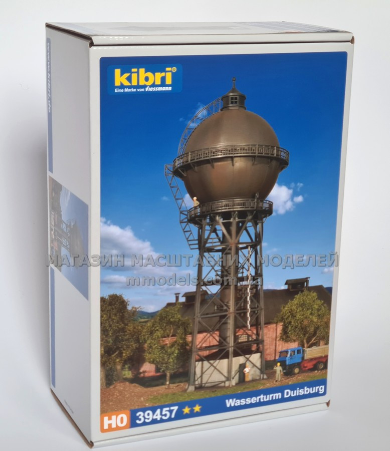 KIBRI 39457 Модель для складання - водонапірна вежа - Дуйсбург, масштабу H0, фото 1