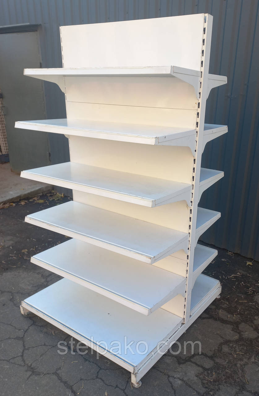 Торгові двосторонні (острівні) стелажі "Віко" 190х100 см. Б/у, фото 1