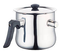 Молочник із кришкою Rainstahl RS 3101-20 1.5 л сірий kalyna