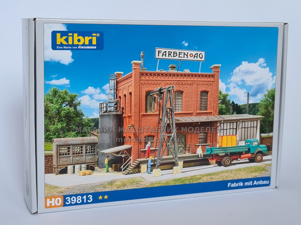 Kibri 39813 Масштабна модель будівлі - Фабрика з прибудовою, масштаб 1/87, H0, фото 1