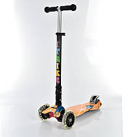 Самокат I-Trike Maxi JR3-003-1-WP20 76-84 см оранжевий kalyna