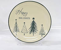 Тарілка десертна Ardesto Christmas New Year's AR3090 21 см kalyna