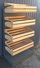 Торговий хлібний стелаж «Колумб» 195х100 см., на 4 лотки, Б/у, фото 3