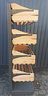 Торговий хлібний стелаж «Колумб» 195х100 см., на 4 лотки, Б/у, фото 4