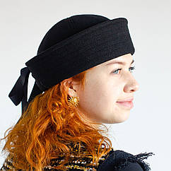 Морячка жіноча берет KENT&AVER корсет кашемір чорна 57-58